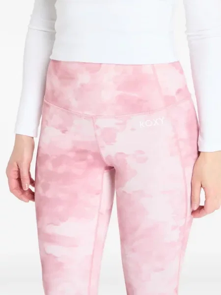 Leggings Roxy cu imagine roz