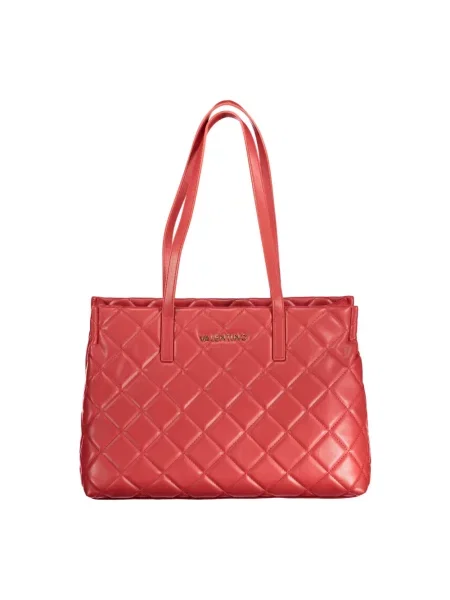 Lniana torba na laptopa Valentino By Mario Valentino czerwona