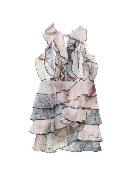 Rochie mini Aje cu volane
