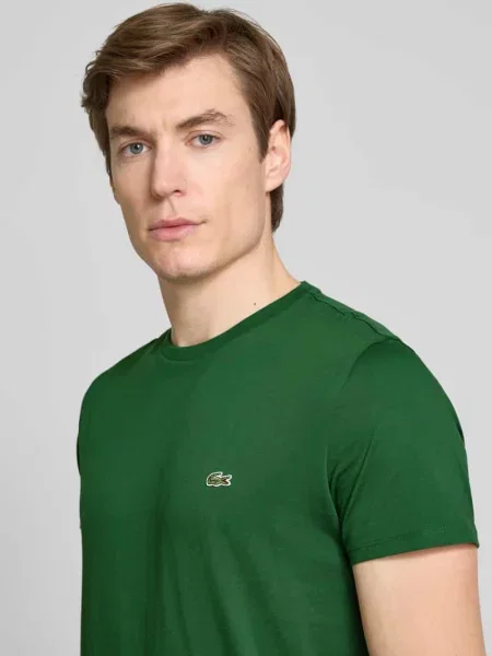 T-shirt z okrągłym dekoltem Lacoste zielona