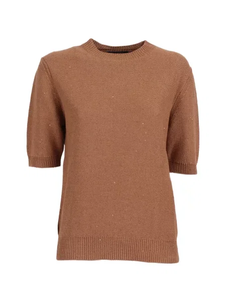 Tricou Fabiana Filippi scurt maro