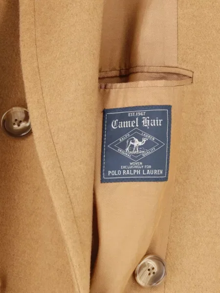 Kockás dupla soros öltöny Polo Ralph Lauren barna