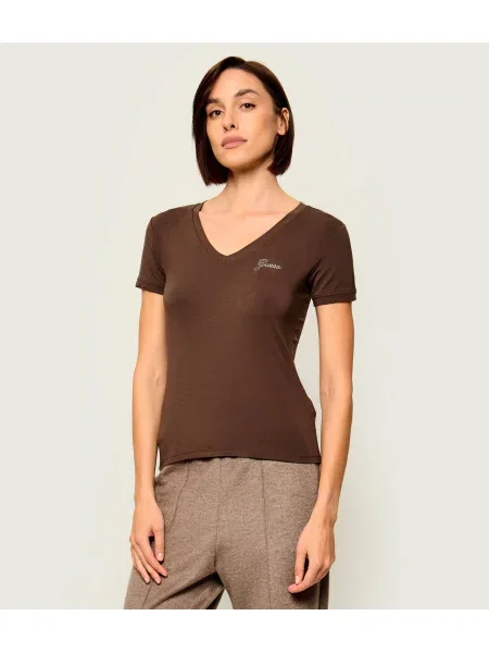 GUESS Tricou New maro