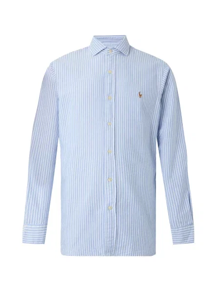 Polo Ralph Lauren Cămașă CLASSIC albastru deschis alb