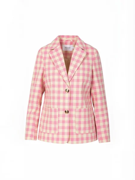Coster Copenhagen Blejzr Checkred pink