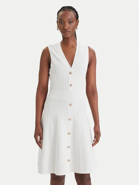 Guess Rochie tricotată alb