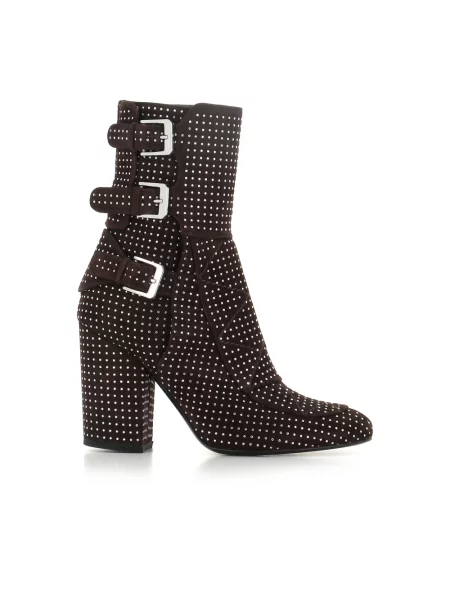 Buty do kostki Laurence Dacade skórzane brązowe