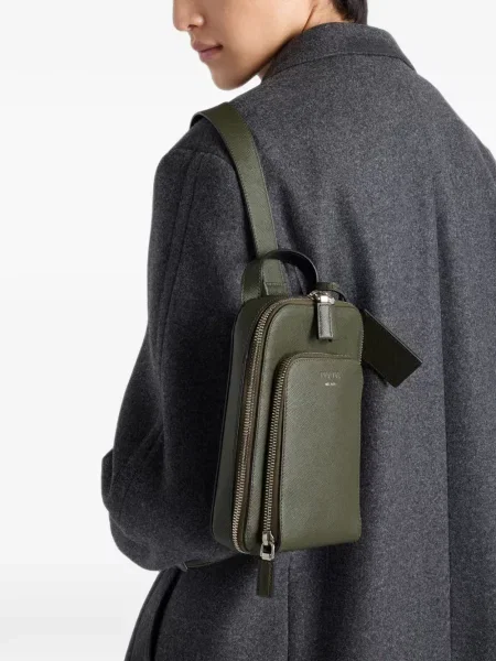 Rucsac Prada din piele verde