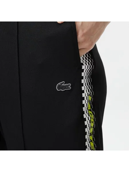 Lacoste Active Spodnie Dresowe Z Nadrukiem czarne