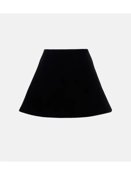 Aksamitna spódnica David Koma czarna