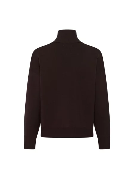 Dzianinowy sweter Part Two brązowy