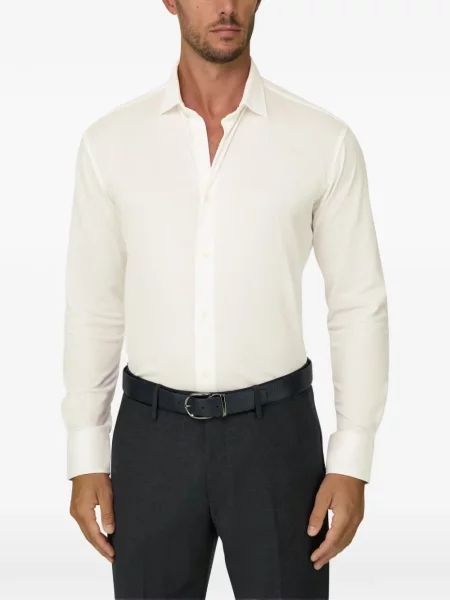 Tricou polo Boggi Milano alb