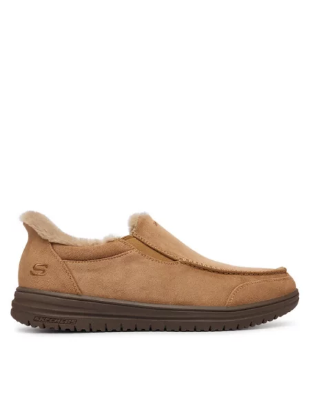 Mokasíny Skechers hnědé