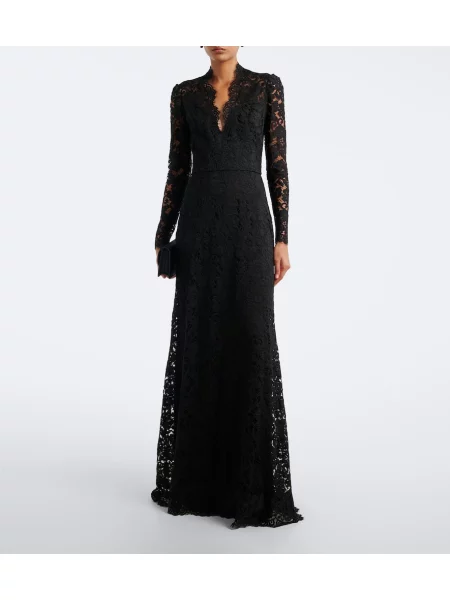 Rochie Monique Lhuillier din dantelă negru