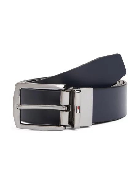 TOMMY HILFIGER Pas DENTON nočno / srebrna modra