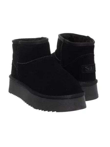 Pantofi Solo Soprani Couture cu platformă negru