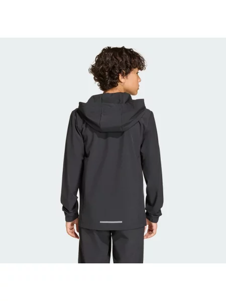 KURTKA ADIDAS BOYS HOODED TECH WOVEN czarna