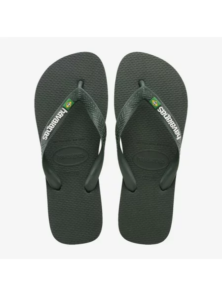 Sneakersy Havaianas z logo zielone