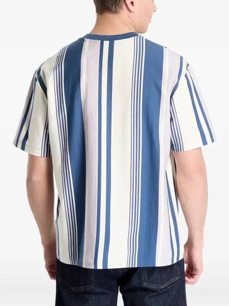 Tricou Guess cu dungi albastru