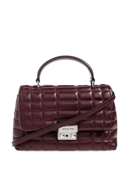 Prošívané semišové tenisky Michael Michael Kors s třásněmi hnědé