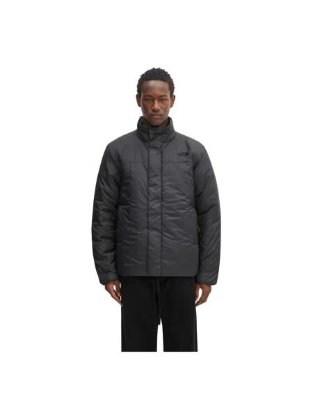 Lniana kurtka puchowa The North Face czarna