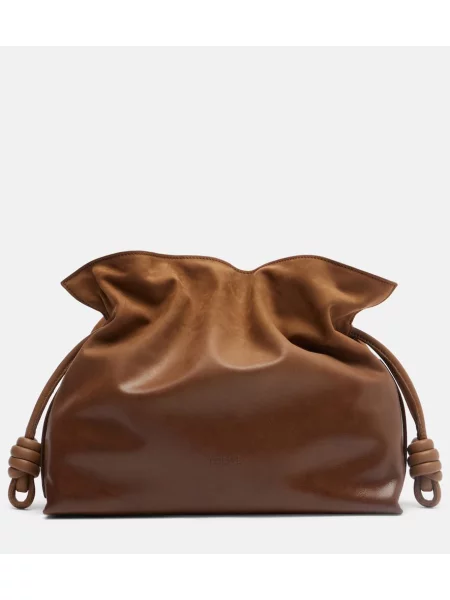 Pisemska torbica Loewe iz semiša rjava