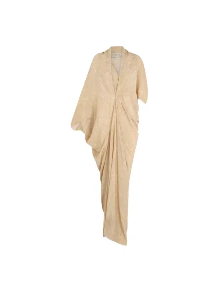 Maksi sukienka maxi Cortana garniturowa beżowa