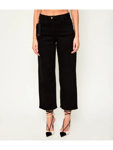 Elisabetta Franchi Blugi | Relaxed fit negru