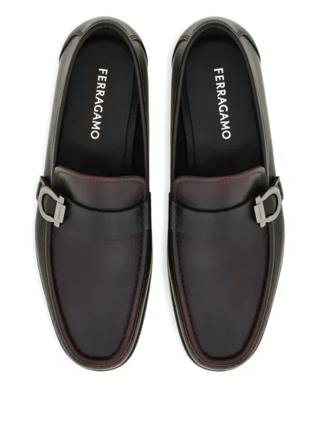 Pantofi loafer Ferragamo cu cataramă roșu