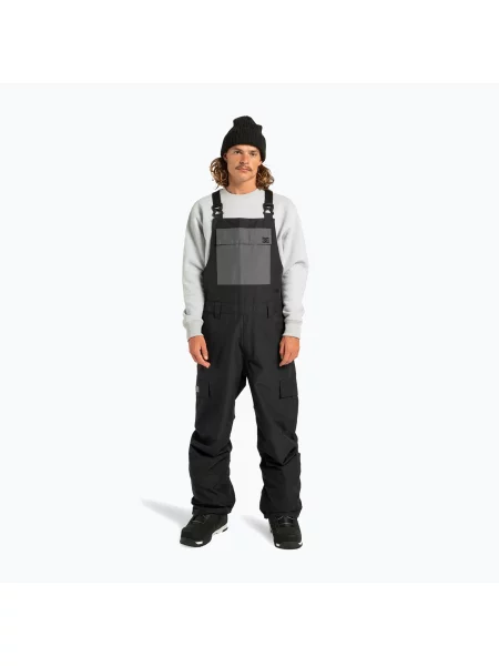 Мъжки панталони за сноуборд DC Docile Bib black черно