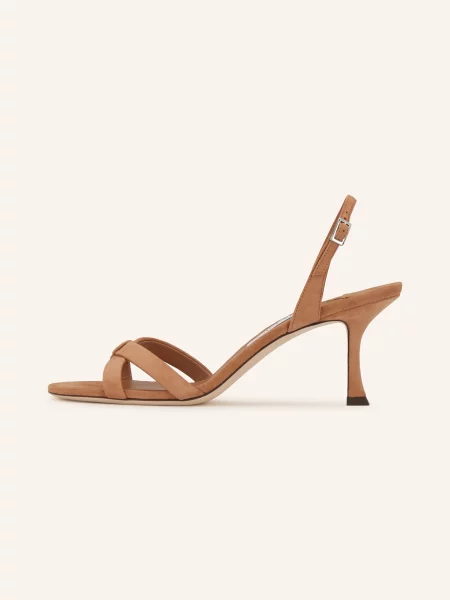 Jimmy Choo Sandály Elsy 70 světle hnědá
