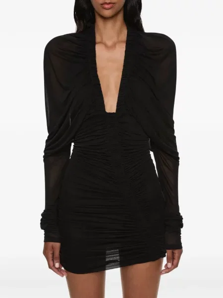 Rochie mini Christopher Esber cu volane negru