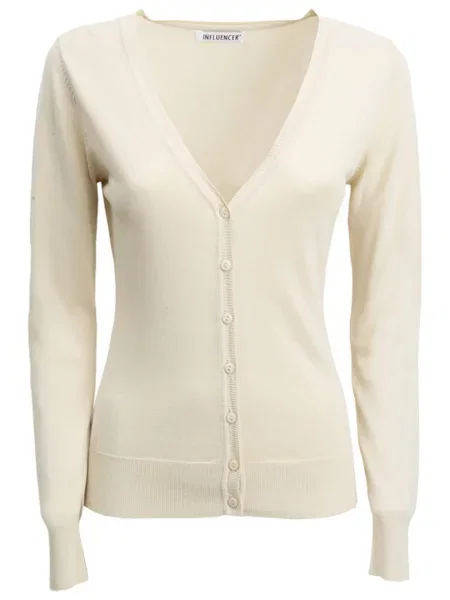 Influencer Kardiganas smėlio