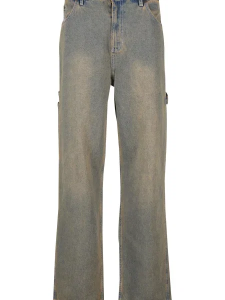 Karl Kani Jeans pielii / albastru fumuriu alb