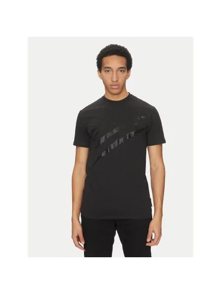 Plein Sport T-Shirt SAEC Regular Fit μαύρο