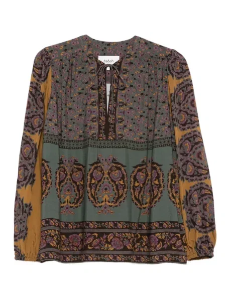 Bluză Ba&sh cu model floral cu imagine maro