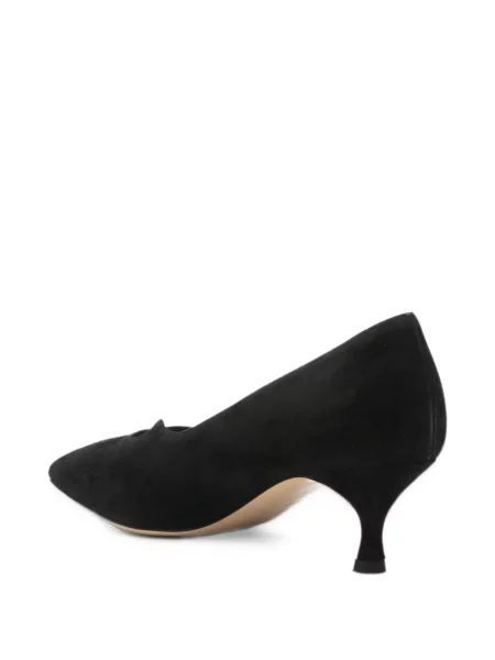Pantofi cu toc Casadei din piele de căprioară negru