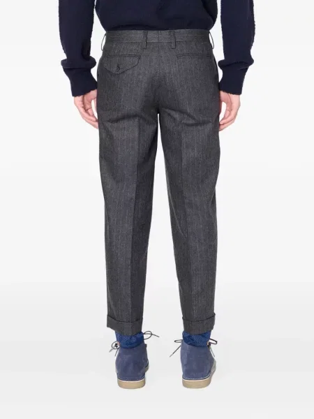 Pantaloni Kolor de lână cu dungi gri