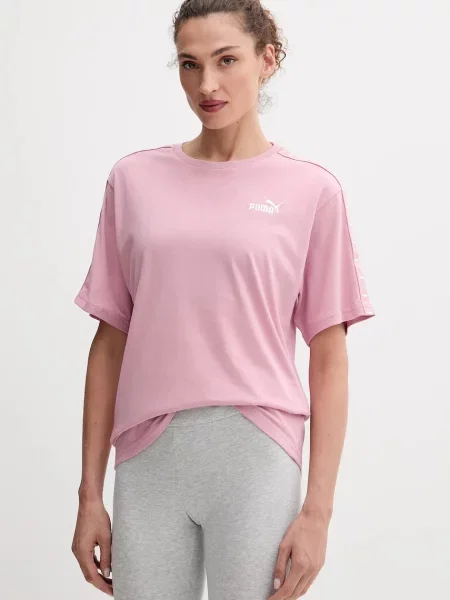 Тениска Puma дамска лилаво розово
