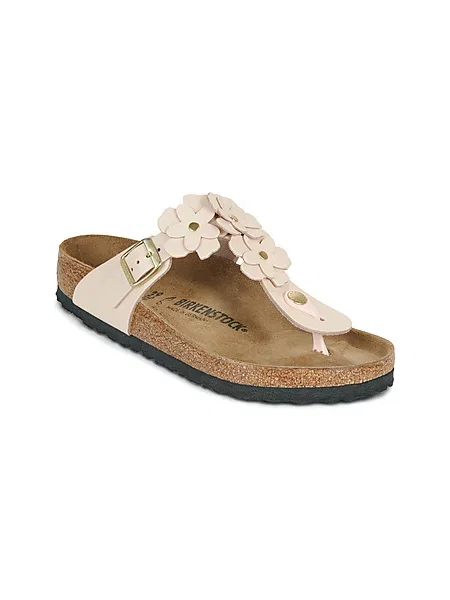 BIRKENSTOCK Japonke Gizeh Flower pastelno roza