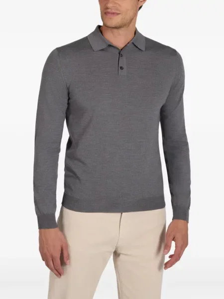 Tricou polo Slowear gri