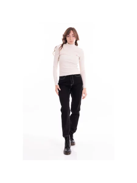 Sweter Dickies z długim rękawem biały