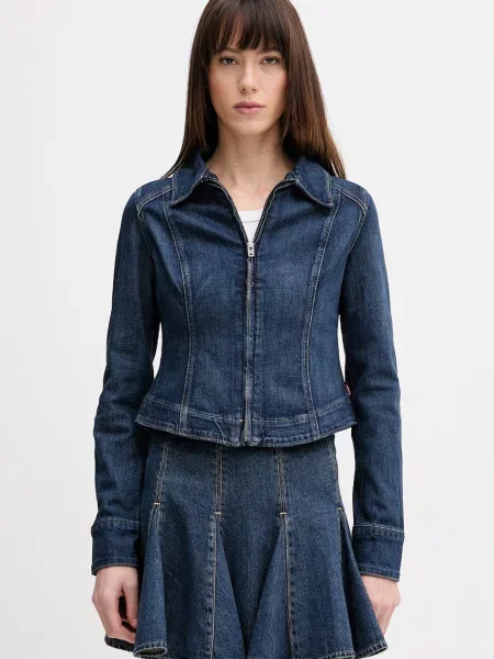 Levi's kurtka jeansowa STRETCH FITTED niebieska