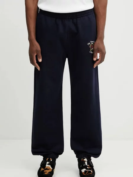 Donji dio trenirke Drôle de Monsieur Slogan Rose plava