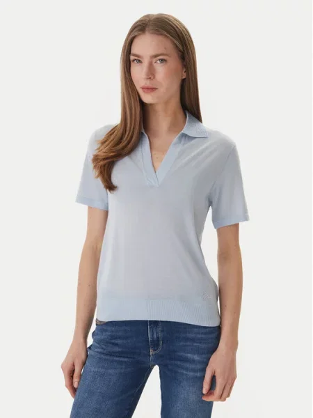 Guess Polo marškinėliai Šviesiai mėlyna