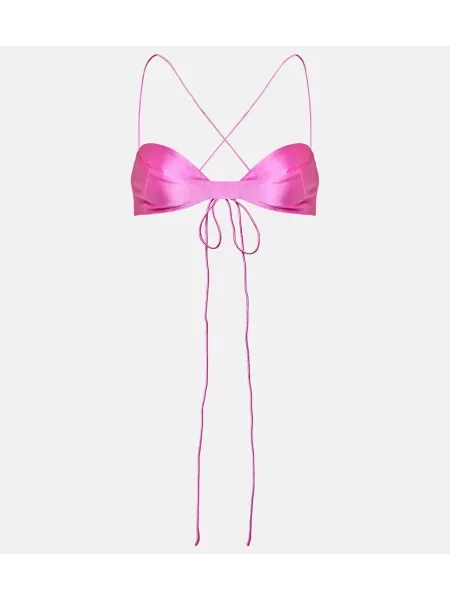 Jedwabny top The Sei różowy