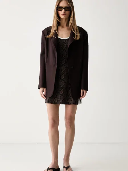 Adidas Originals rochie din cu maro
