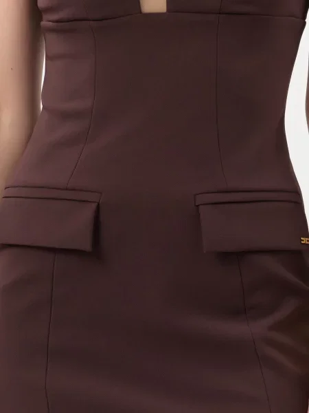 Платье Elisabetta Franchi коричневое