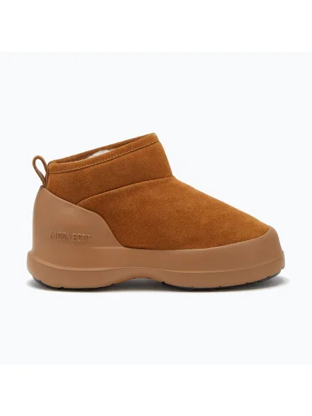 Női Moon Boot Luna Low Boot szarvasbőr cognac hó csizma. Méret: 37 EU barna
