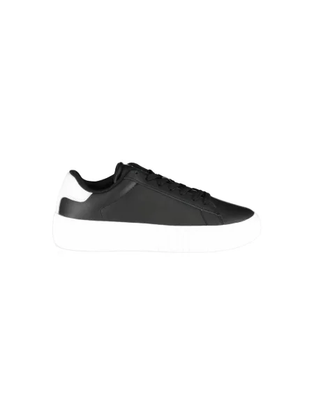 Lniane trampki Tommy Jeans czarne